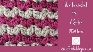 How to crochet the V stitch