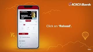 Reload ICICI Bank Forex Prepaid Card | iMobile Pay App
