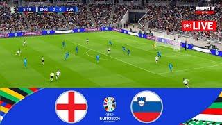 England vs Slovenia (0-0) | UEFA Euro Cup 2024 | Match Live Today | eFootball Pes 21 Gameplay