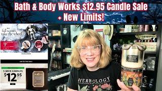 Bath & Body Works $12.95 Candle Sale + New Limits!