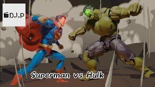 Superman Vs Hulk: The Immovable Object Meets the Unstoppable Force | stop-motion Animation |