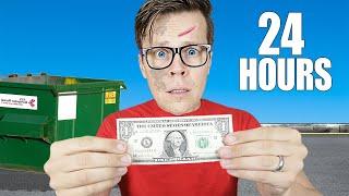 SURVIVING 24 Hours With $1 DOLLAR ONLY! (BAD IDEA)