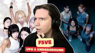 DANCER REACTS TO f5ve | "UFO" & "Underground" MV, Choreography & Live Performance [First Time!]