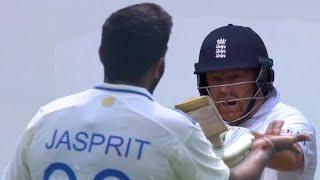 Huge Fight between Jasprit Bumrah and Jonny Bairstow over this dirty game in Ind vs Eng 1st Test