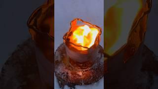 Bushcraft tricks: making a camping turbo candle. #bushcraft #survival #diy #outdoors #camping #fire