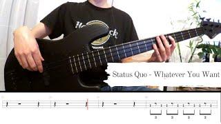 Status Quo - Whatever You Want - Bass Cover & Tabs