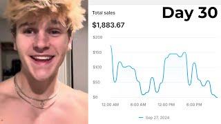 Beginner Tries Organic Dropshipping for 30 Days (Realistic Results)