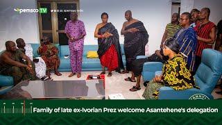 Family of late ex-Ivorian Prez welcome Asantehene's delegation