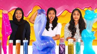 SLIME MAKING CHALLENGE | വാശിയേറിയ ഒരു SLIME MAKING ചലഞ്ച് | FANCY SLIME | PULLOTHI