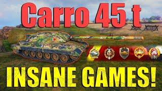 Almost 12K Damage in Carro 45 t! - Insane Games! | World of Tanks