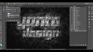 How to use Spider webs text effect