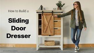 How to Build a Sliding Door Dresser with Drawers