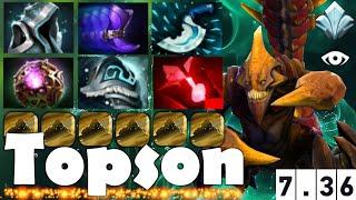 Topson Sand King  Dota 2 7.36c Pro Gameplay - NoobSupport13