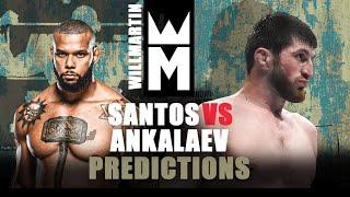 UFC Vegas 50 Santos vs Ankalaev Breakdowns and Fight Predictions