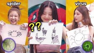 ITZY roasting each other with their drawings