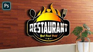 Restaurant Logo Design Tutorial in Photoshop.