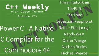 C++ Weekly - Ep 179 - Power C - A Native C Compiler for the Commodore 64