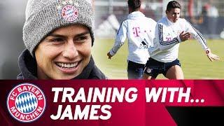 Training with James Rodríguez | FC Bayern