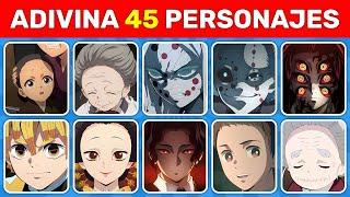 Adivina 45 personajes de Demon Slayer en 3 segundos !