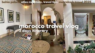 morocco travel vlog 2025  how to spent 3 days in marrakesh, beautiful places to visit, street food