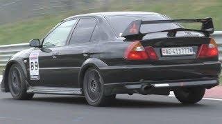 350HP Mitsubishi Evo 6-Sounds on the Nürburgring!