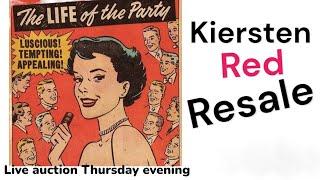 KIERSTEN RED RESALE LIVE JEWELRY AUCTION Thursday 6/20 4pm PST