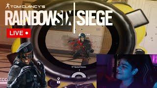 Playing Rainbow Six Seige | Pushing rank playing hard!!