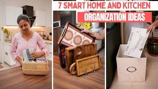 7 Smart Home and Kitchen Organization Ideas | Space Saving Organizing Tips