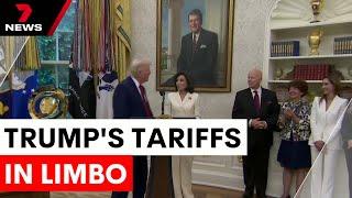 Legal battle over Trump's tariffs continues | 7NEWS
