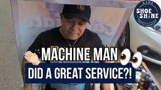 S7E44 Machine man did a great service ?  #ASMR #shoeshine #faustoarizmendi