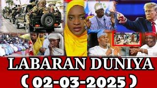 #LABARAN DUNIYA NA SAFIYAR YAU #LAHADI 02/03/2025 #AREWA RADIO #AFRICA HAUSA TV #BBC HAUSA