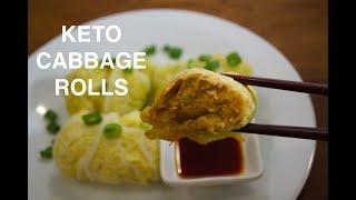 KETO CABBAGE ROLLS! Easy Asian Keto Dumpling alternative, one bowl recipe! How to make Cabbage Rolls