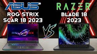 Blade 18 vs ROG Strix Scar 18 | 2023 | ultimate gaming Laptop for you! laptops tech compare!