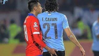 Jara fingers Cavani's butthole and then flops  #CopaAmerica #chile