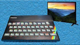 ZX Spectrum 48k connected to LCD TV - Composite video mod tutorial