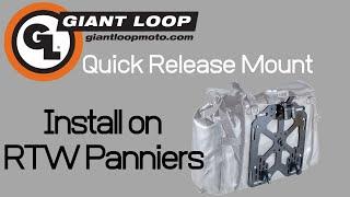 How To Install Giant Loop Quick Release Mounts on to the Round the World Panniers