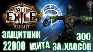 Path of Exile -  Защитник 22000 щита за 300 хаосов 3.8