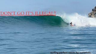 Surfing Off Limits Mexican Wave