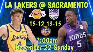 SACRAMENTO vs LA LAKERS I LIVE SCORES PLAY-BY-PLAY and COMMENTARY