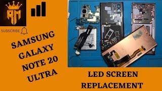 Samsung Galaxy Note 20 Ultra Screen Replacement || Step By Step Panel Change || Replace it Yourself