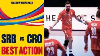 Djukic finishes off a fascinating play for Serbia from the air | Day 5 | Men's EHF EURO 2020