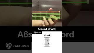 How To Play The A6sus4 Chord On Guitar - Guvna Guitars