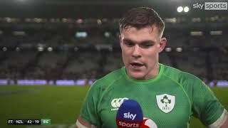 Ireland Captain Garry Ringrose interview after loosing to the All Blacks