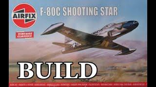 Airfix vintage kit # A02043V  F 80C Shooting Star ,, nostalgic build