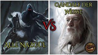 Gandalf der Weiße VS Alle Neun Nazgûl! Tolkiens Welt / Theorie