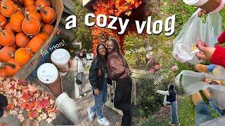 the ultimate cozy fall vlog!! visiting the set of gilmore girls, baking, apple picking + more