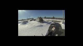 Kubota BX snow blowing central area