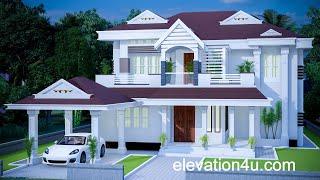 4BHK | 2622 Soft | House Plan | 3D Elevation | Cost Estimation | Double Story House | elevation4u