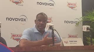 #UNC coach Hubert Davis press conference after loss to #Auburn