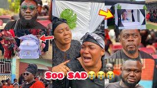 SadActress Louisa Adinkra Cries Uncontrollably Seeing Her late Mother Lying In State